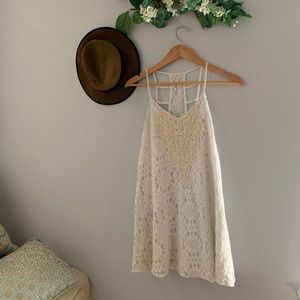 Cream lace dress